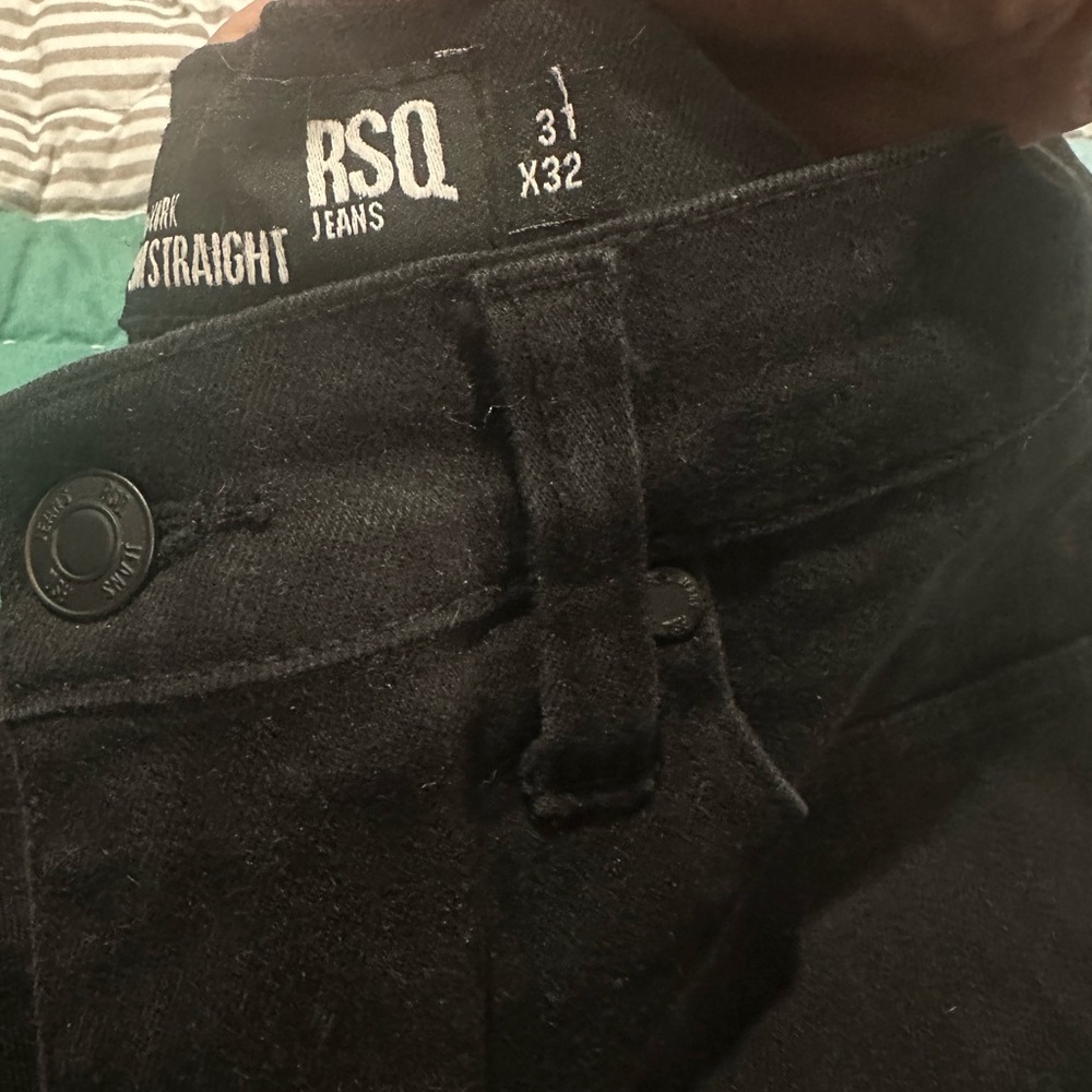 RSQ Men's Dark Slim Straight Jeans